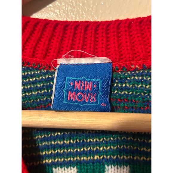 Vintage Kids size 6X New Moves Christmas/Holiday Sweater unisex - Picture 3 of 10